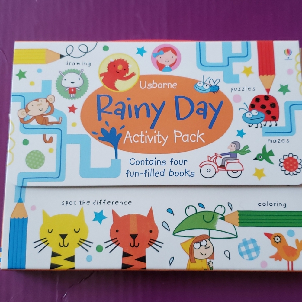 Usborne Rainy Day Activity Pack - four books